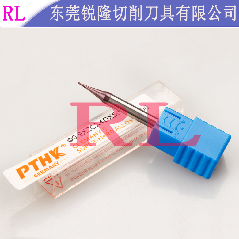 Germany imports PTHK60 degree ultra-fine tungsten steel coated milling cutter micro-diameter cutter tungsten steel milling cutter 0 2 0 9