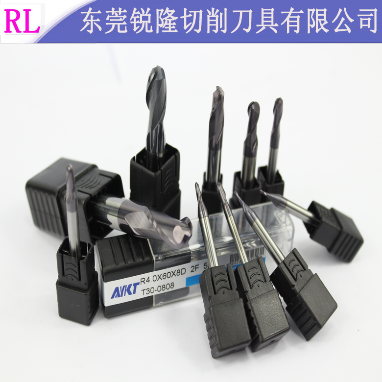 Taiwan imported AYKT machining center 55 degree alloy knife tungsten steel coated ball knife R0 5-R10mm tungsten steel knife