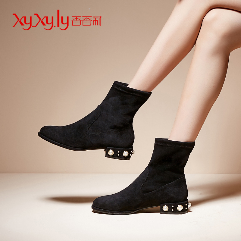 Bottes hiver pour femme XYXYLY    en Caoutchouc - Ref 3248180 Image 2