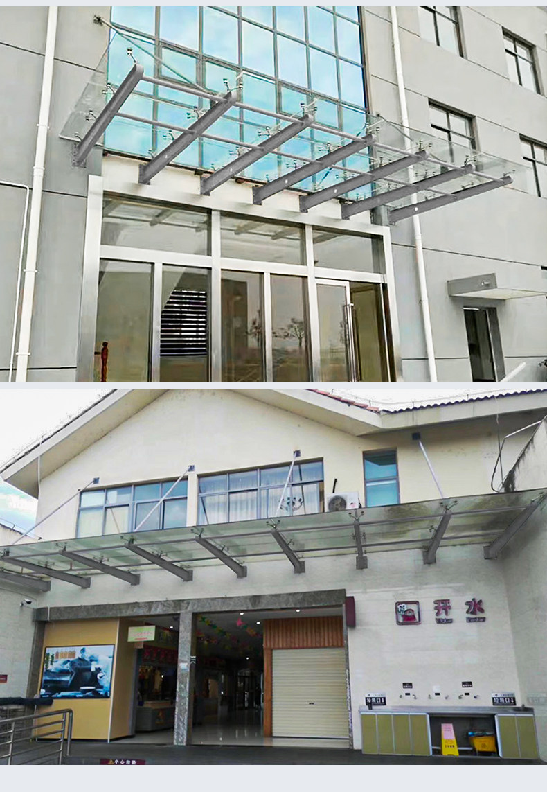 Балясины 不锈钢雨棚钢梁 玻璃定制支架爪件牛腿h型办公大楼门头窗户挑梁 Kim/Sheng