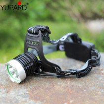 Camping outdoor L2 strong light charging headlight miner's lamp fishing light LEDT6 yellow light white light cycling home hiking light