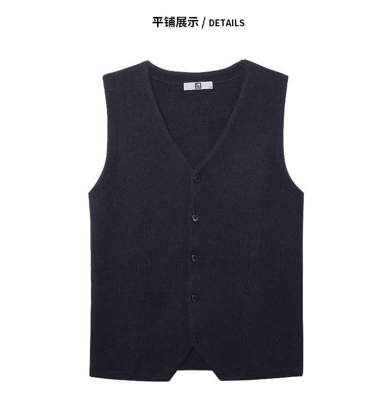 Trạm châu âu BF nam áo len len casual vest V-Cổ Slim thanh niên cha vest vest vai màu đen