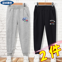 Boys pants spring and autumn models 2021 New 12 childrens summer thin trousers 15 years old middle school children summer casual pants