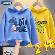 Boy Sweats 2021 New Autumn Childrens Wear Korean Tide Children Autumn Boys Spring and Autumn Casual Top