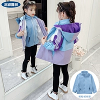 Съемная вместительная и большая флисовая ветрозащитная детская демисезонная куртка, «три в одном», подходит для подростков