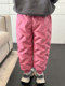 Girls' Thickened Pants Winter 2025 New Style Children's White Duck down Warm Winter Clothing Baby down Pants for Outer Wear