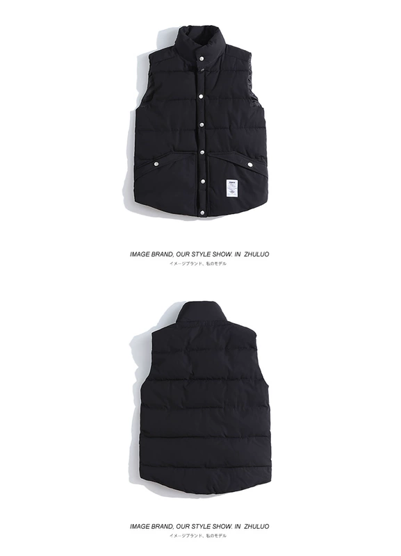 Dill mùa đông đường phố hip hop lỏng cotton vest nam và nữ với cùng một đoạn trung tính vest xu hướng retro mẫu đôi