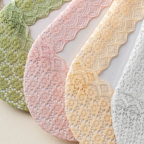 Корейская версия дышащих женских носков цветочные кружевные мелкие носки для рта.