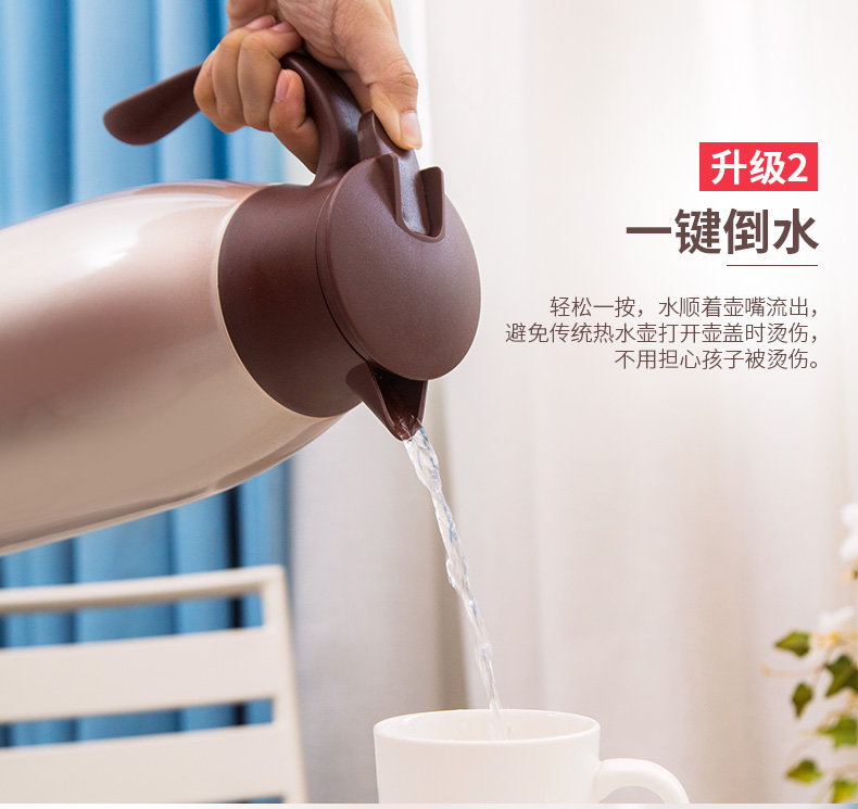 迪迪仕 欧式真空保温水壶 1.9L 镀银玻璃内胆 图4