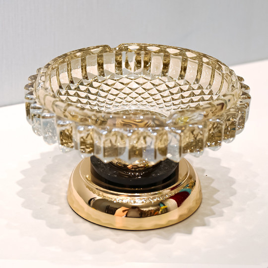 Современная пепельница из хрустального стекла, креативная, стильная, модная, в американском стиле лёгкой роскоши, большого размера, подходит для украшения журнального столика в гостиной.