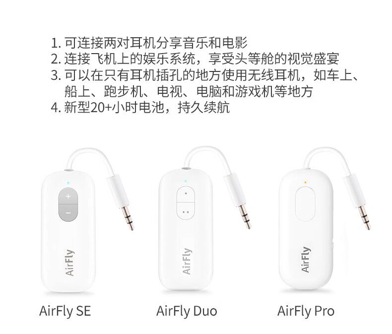 Bluetooth transmitter for airplanes Twelve South AirFly 3.5mm - Product image 7