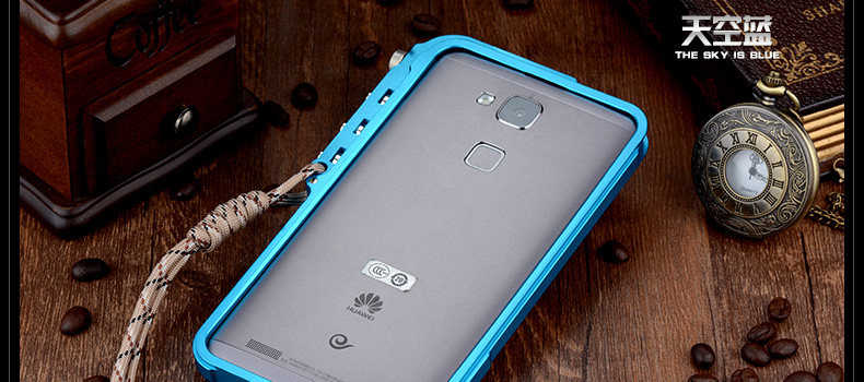 KANENG Mechanical Arm Trigger Aluminum Bumper Metal Frame Case Cover for Huawei Mate 7