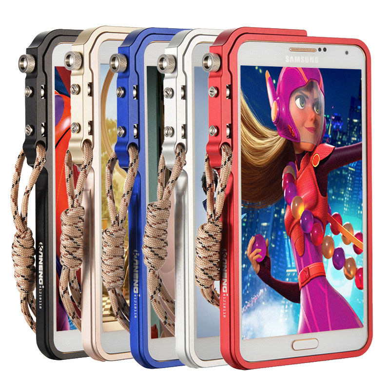 KANENG Mechanical Arm Trigger Aluminum Bumper Metal Frame Case Cover for Samsung Galaxy A7 (2015) A7000 A7009