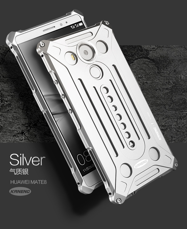 KANENG Powerful Aluminum Shell Shockproof Aerospace Metal Case Cover for Huawei Mate 8