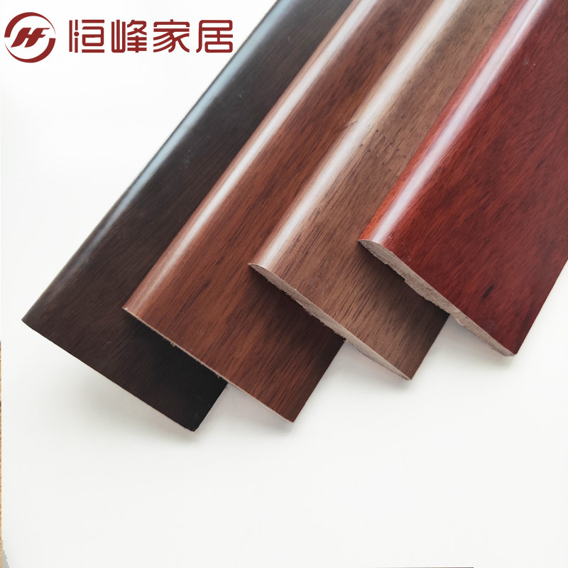 Hengfeng pure solid wood skirting board Panlongan 8 5cm geothermal footline skirting walnut Cherry pure white