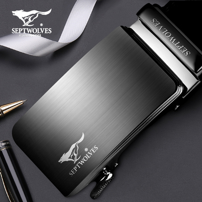 七匹狼皮带头男自动扣皮带扣腰带头3.5cm卡头配件没有带条无带身