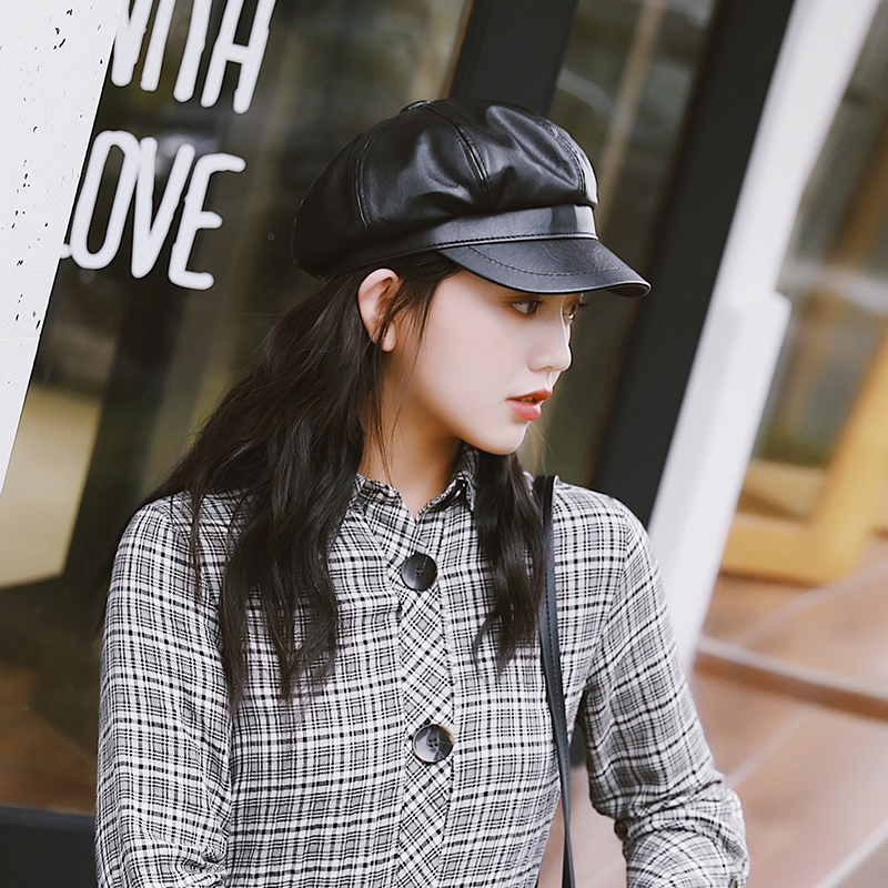 Chapeau pour femme en Cuir artificiel - Ref 3234414 Image 4