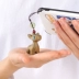 Chúc bạn có một hành trình an toàn, mặt dây chuyền móc khóa ô tô gỗ đàn hương hươu, mặt dây chuyền điện thoại di động dễ thương, tươi mới, mặt dây chuyền sáng tạo dành cho nam và nữ dầu thơm xe hơi 