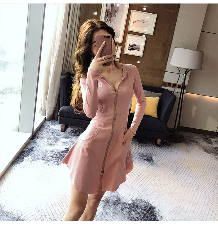 Váy xuân mới 2019 của phụ nữ rất được ưa chuộng của người Pháp. Váy gợi cảm eo thon - A-Line Váy mẫu váy xòe