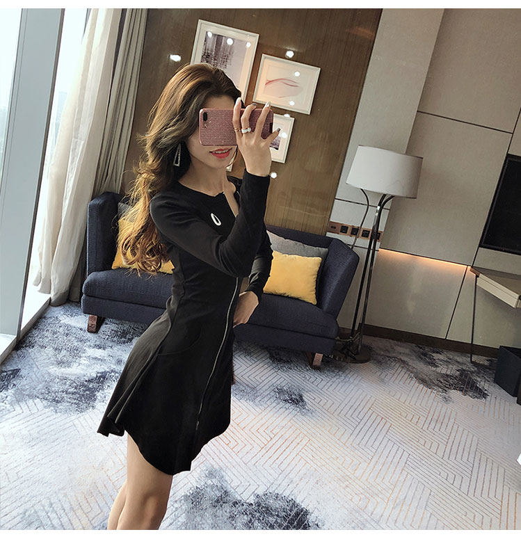 Váy xuân mới 2019 của phụ nữ rất được ưa chuộng của người Pháp. Váy gợi cảm eo thon - A-Line Váy mẫu váy xòe