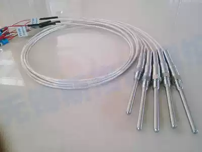 Silver-plated wire temperature measurement sensor temperature measurement monitor PT100 thermal resistance threaded fixed temperature sensor