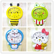 Cute childrens bedroom mute wall clock Wall watch cartoon decoration quartz clock living room dining room cute creative trend clock