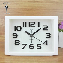 Polaris fashion mute table hanging wall cute simple student old man big character alarm clock