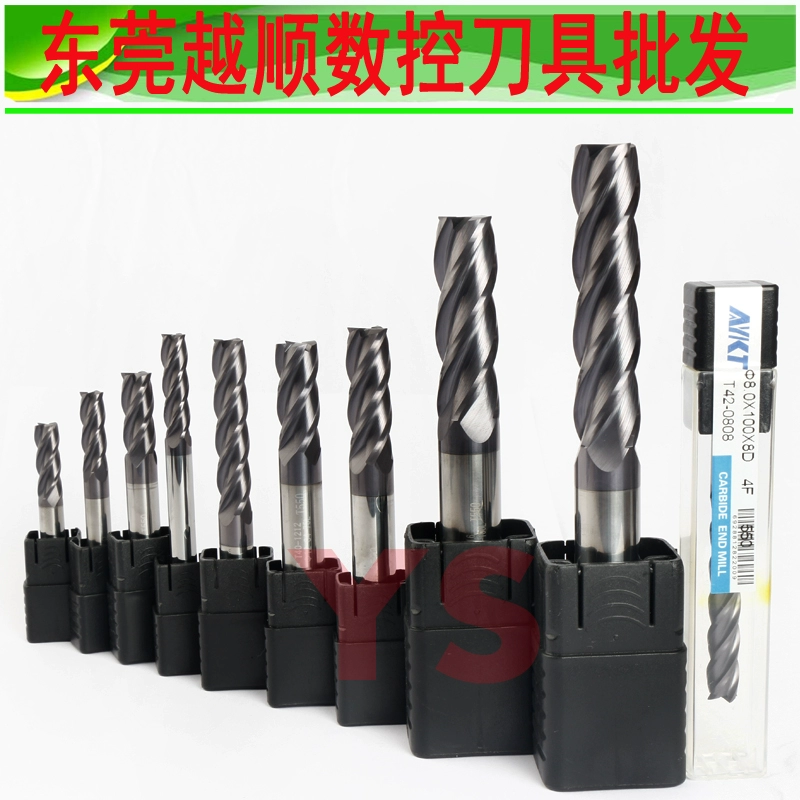 Bán chạy nhất 721 AYKT đáy phẳng dài shank cacbua thép phay phay 4 lưỡi công cụ cắt 55 độ 4 ~ 16MM lưỡi cắt gạch