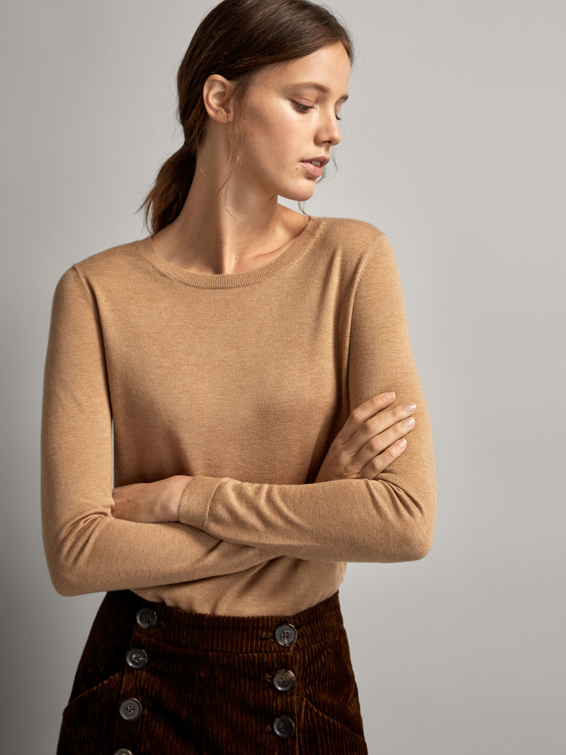 Cardigan MASSIMO DUTTI en De la soie - Ref 3231219 Image 24
