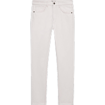 Winter new Massimo Dutti mens clothing 2024 new casual style clean fit white tapered denim trousers 00034056712