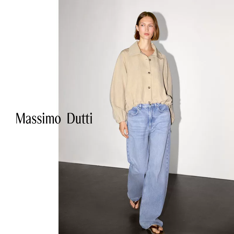 Скидочное обновление MassimoDutti женское осень-зима 2025 новая модель кокон-подlihat bomber куртка стеганый короткое пальто 06711222752