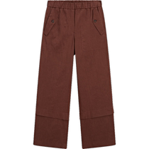 New spring and summer products MassimoDutti2024 womens American casual unisex workwear style retro red loose version straight trousers 05038590605