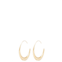 New Spring and Summer Products Massimo Dutti 2024 Womens Accessories Versatile Golden Meniscus Earrings 04605914303