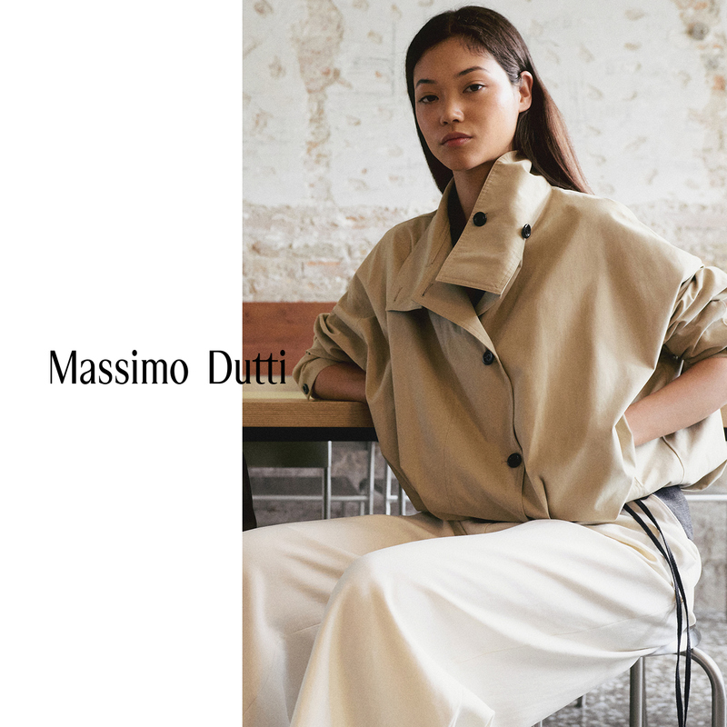 Early Autumn New Style Massimo Dutti 2026 Women's Casual and Relaxed Pleated Detail Funnel Collar Bomber Jacket 06712974102