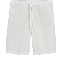 Summer new Massimo Dutti mens 2024 new casual style off-white comfortable cotton drawstring shorts 02929029251