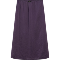 New Autumn and Winter MassimoDutti2024 Womens Purple Youlite Elegant and Lightweight Mid-length Skirt A-Line Long Skirt 05254624611