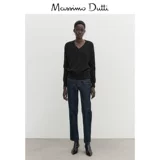 Дисконтный сезон Massimodutti Женский спорт 2024 Летний новый элегантный элегантный мягкий мягкий мягкий негарный кашемир ведический пот -свитер 05681541800