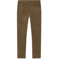 Winter new Massimo Dutti mens clothing 2024 new casual modern retro brown tapered version corduroy trousers 00075075505