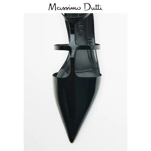 Massimo Dutti, дизайнерские туфли с заостренным носом, 2023, осенние, тренд сезона