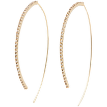 New Spring and Summer Products Massimo Dutti 2024 Womens Accessories Commuting Style OL Versatile Fine Sparkling Earrings 04605781303