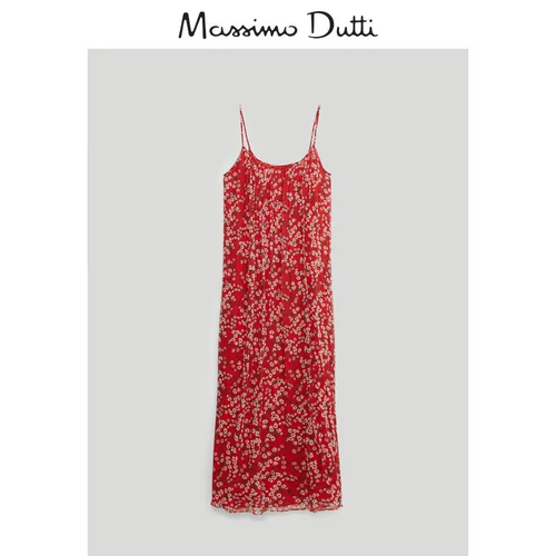 Massimo Dutti, летнее платье для отдыха, в цветочек