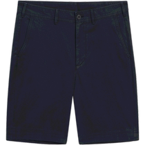 Summer new Massimo Dutti mens 2024 new casual commuting style simple and versatile solid color cotton mid-waist shorts 02932032401