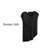 [Ограниченная серия] Новая осенне-зимняя женская атласная рубашка с короткими рукавами и наклонным воротником в минималистском стиле MassimoDutti2025 05722555800