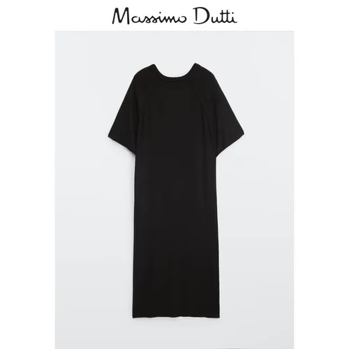 Massimo Dutti, демисезонное модное платье, короткий рукав