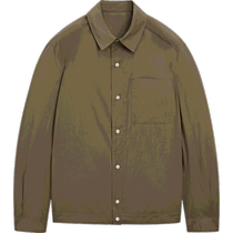 Discount season Massimo Dutti mens 2024 new summer work style khaki green lapel jacket shirt style jacket 02029120505