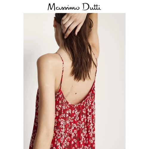 Massimo Dutti, летнее платье для отдыха, в цветочек