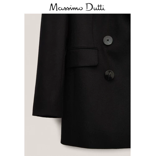 Massimo Dutti, черный шерстяной костюм