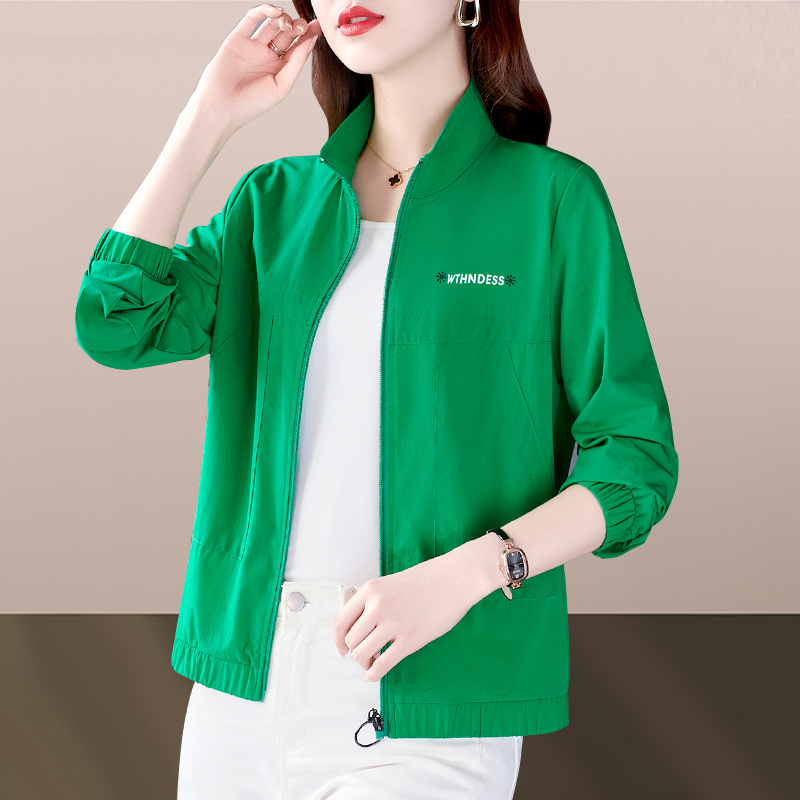 Spring and Autumn Jacket for Women 2026 New Fashion Quick-Drying Breathable Running Stand-Up Collar Age-Reducing Plus Size Zipper Sportswear Thin Spring and Autumn Jacket for Women 2026 New Fashion Quick-Drying Breathable Running Stand-Up Collar Age-Reducing Plus Size Zipper Sportswear Thin