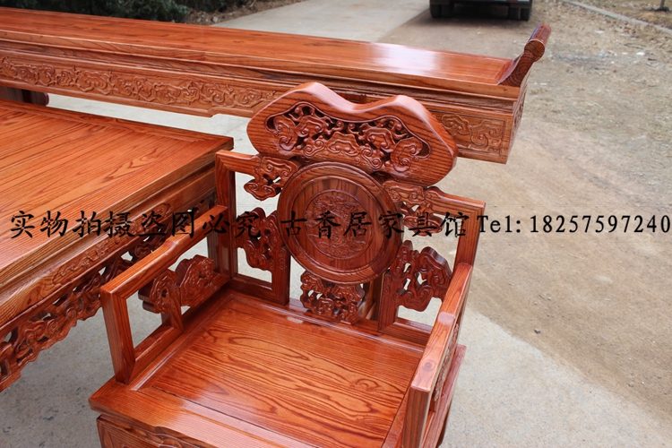 Ming và Qing dải đồ nội thất cổ vài trường hợp trong hội trường cho bàn tất cả gỗ rắn sáu mảnh bốn mảnh cổ phong cách Trung Quốc - Bàn / Bàn tủ thờ giá rẻ