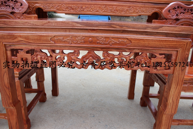 Ming và Qing dải đồ nội thất cổ vài trường hợp trong hội trường cho bàn tất cả gỗ rắn sáu mảnh bốn mảnh cổ phong cách Trung Quốc - Bàn / Bàn tủ thờ giá rẻ